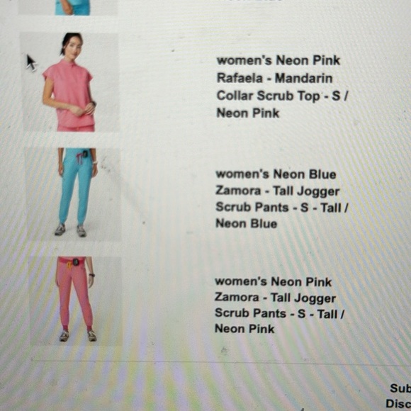 Women’s neon pink scrub set🩷🎀 - Picture 3 of 3